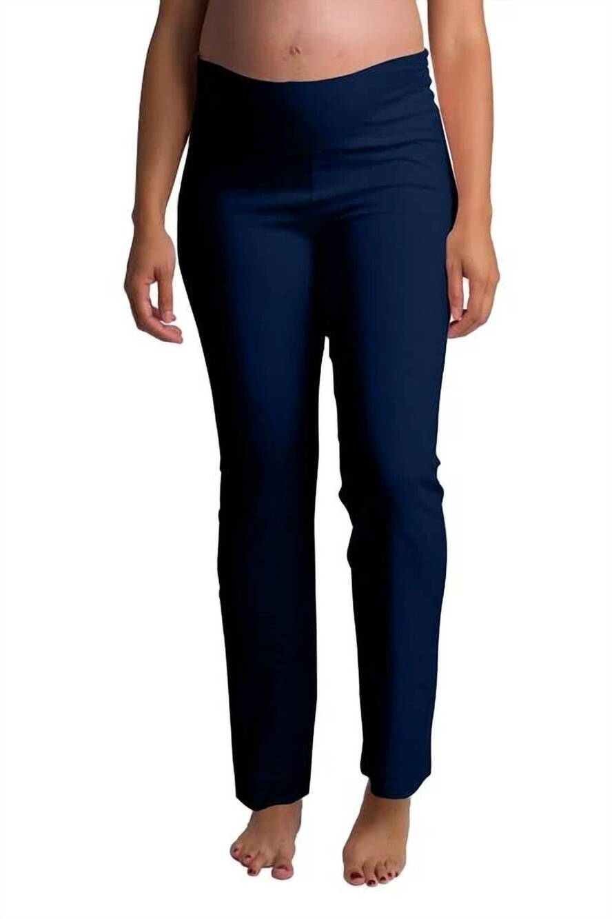 NEW ASHLEY NICOLE MARKETPLACE maternity yoga lounge pants in navy